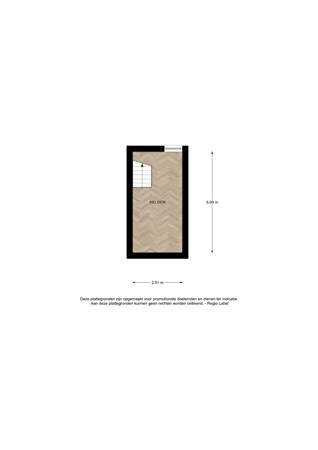 Floorplan - E. Tesschenmacherstraat 16, 7415 CT Deventer